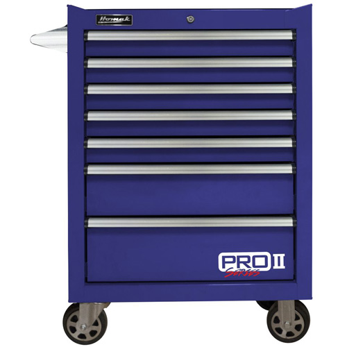 Homak BL04027702 27 Inch Pro Ii 7-Drawer Roller Cabinet, Blue