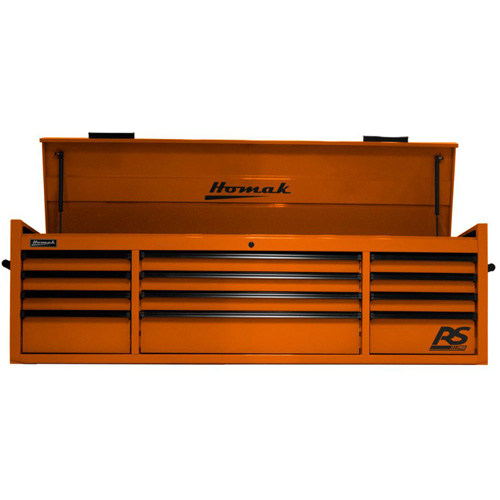 Homak OG02072120 72 Inch Rs Pro 12 Dr Top Chestl, Orange