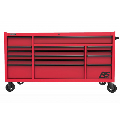 Homak RD04072160 72 Inch Rs Pro 16 Drawer Roller Cabinet, Red