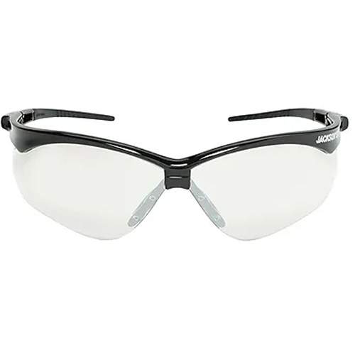 JACKSON SAFETY 50004 Safety Glasses with Black Frame &amp; Indoor/Outdoor Lens