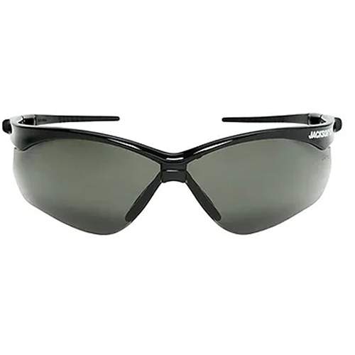JACKSON SAFETY 50007 Safety Glasses with Black Frame and Smoke Anti-Fog Lens
