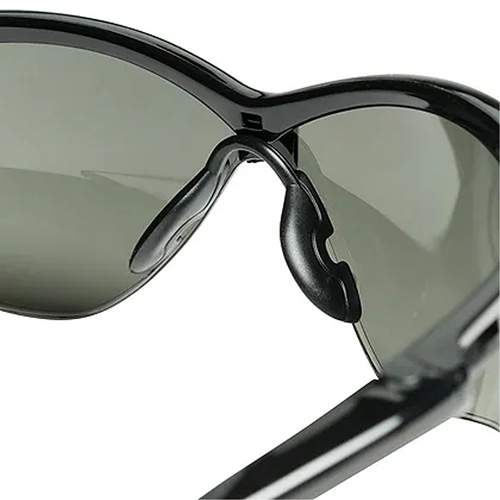 JACKSON SAFETY 50007 Safety Glasses with Black Frame and Smoke Anti-Fog Lens