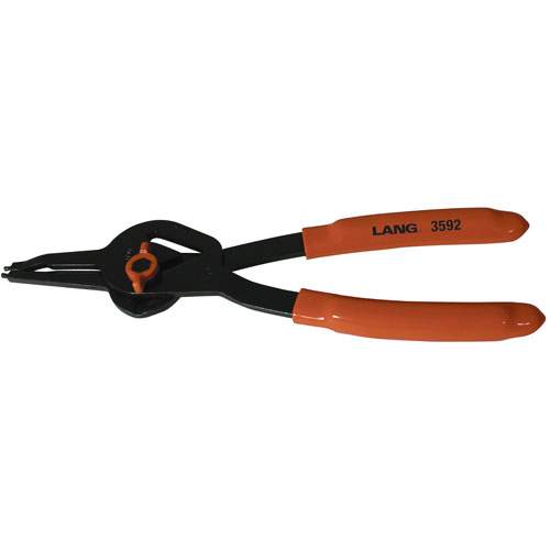Kastar Hand Tools 3592 Quick Switch Snap Ring Pliers, .090, 0 Deg