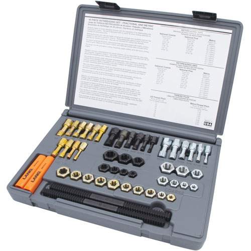 15-Piece Metric Thread Restorer Set 7 Metric Rethread Repair Tool Kit 
