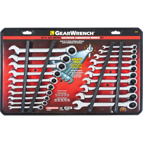 GearWrench 35720-06 72-Tooth Combination Wrench Set