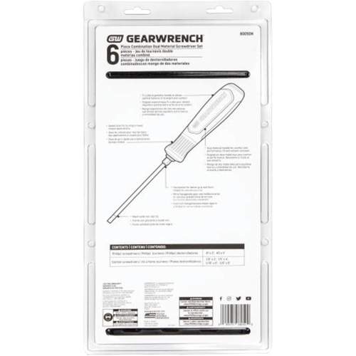 GearWrench KDT-80050H Phillips&reg;/Slotted Dual Material Screwdriver Set