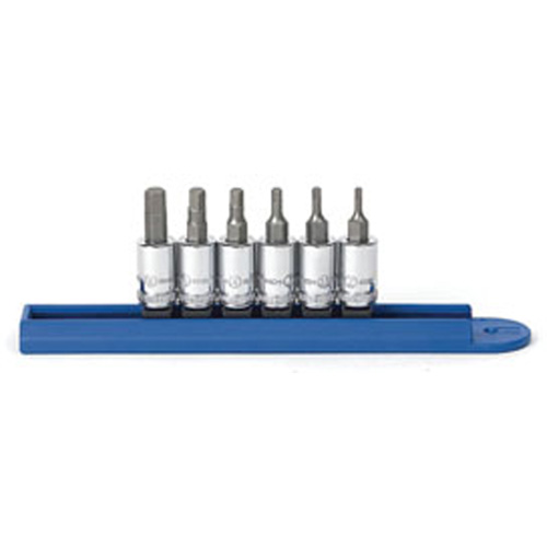 GearWrench 80321 6 Pc Hex Bit Socket Set Metric 1/4 Inch Drive