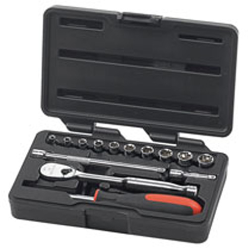 GearWrench 80326 1/4 Inch Dr 14 Pc 6 Pt Metric Socket Set