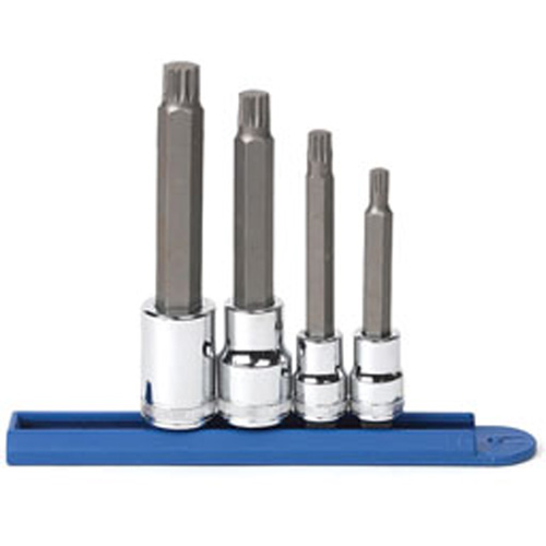 GearWrench 80572 4 Pc Triple Square Bit Socket Set Metric