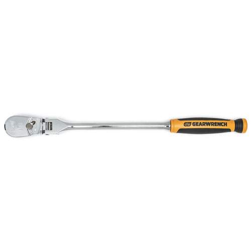 GearWrench 81210T Gearwrench&reg; 3/8" Drive 90-Tooth Dual Material 13" Long Flex Head Teardrop Ratchet