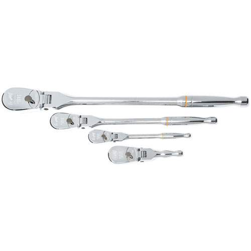 GearWrench 81230T 4 Pc 90 Tooth Flex Head Ratchet Set