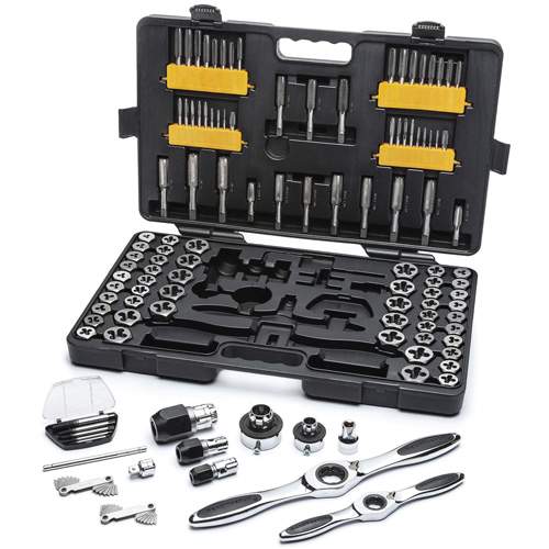GearWrench 82812 SAE/Metric Ratcheting Tap &amp; Die Set