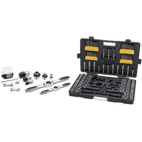 GearWrench 82812 SAE/Metric Ratcheting Tap &amp; Die Set