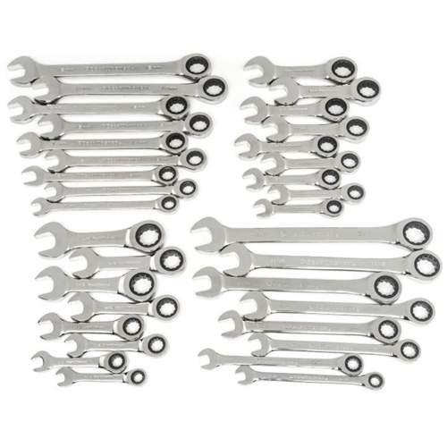 GearWrench 85034 72-Tooth 12 Point Standard and Stubby Wrench Set