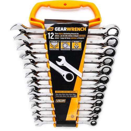 GearWrench 9412 12 piece Metric Ratcheting Wrench Set 819mm Tool Discounter