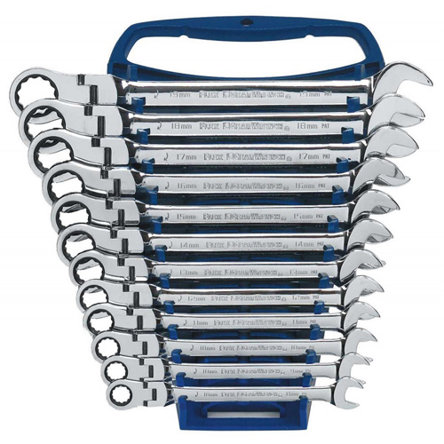 GearWrench 9901D 12-Piece 72-Tooth 12-Point Metric Flex Head Wrench Set