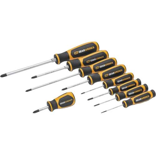 GearWrench KDT-GWMSSCRPH Phillips&reg; Dual Material Screwdriver Set in Foam Storage Tray
