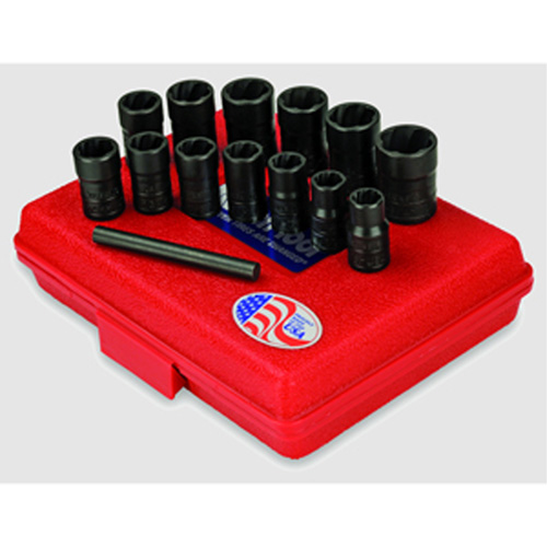 Ken-Tool 30106 Thirteen Piece Twist Socket Set With Punch
