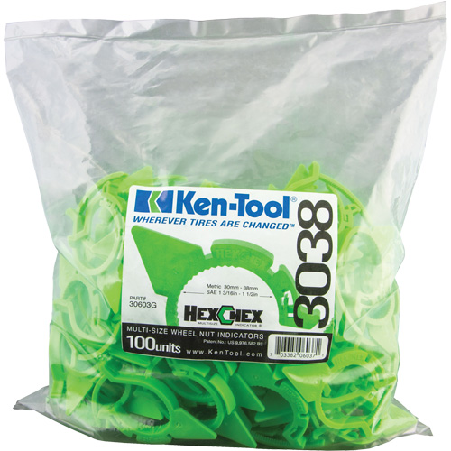 Ken-Tool 30603G HexChex Multi-Size Loose Wheel Nut Indicator