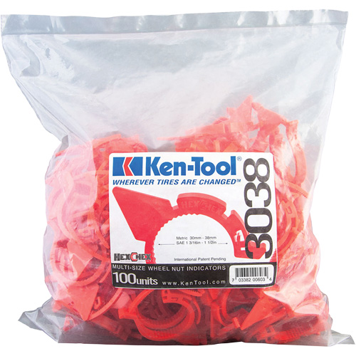 Ken-Tool 30603R HexChex Multi-Size Loose Wheel Nut Indicator