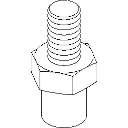 Kiene Diesel K-1280-9 K1280 Stud Adapter, 5/8 - 18 Inch
