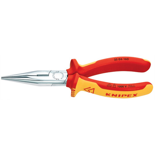 Knipex 2506160 6 1/4 Inch 1000 Volt Snipe Nose Side Cutting Pliers