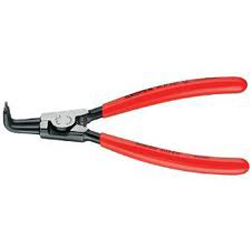 Knipex 4621A01 5 Inch Circlip Pliers, Angled Tip For External Shaft Circlip