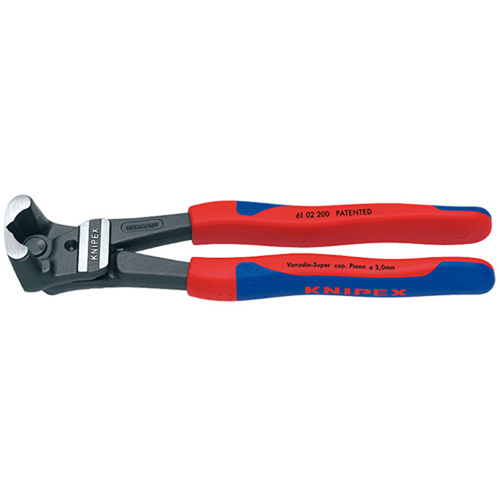 Knipex 6102200 8 Inch High Transmission Bolt End Cutting Nippers