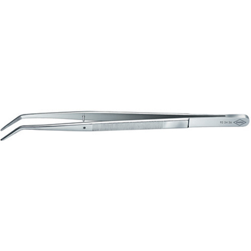 Knipex 923436 6 Inch 45 Deg. Angle Precision Tweezers, Centering Pin