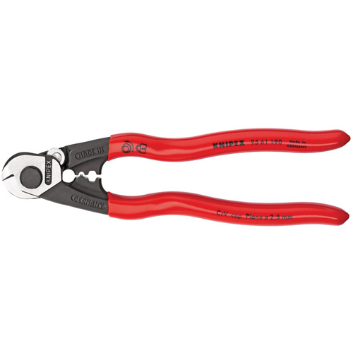 Knipex 9561190 7 1/2 Inch Wire Rope Cutters