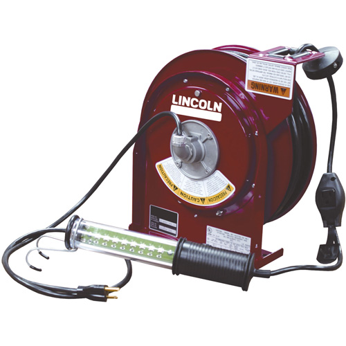 Lincoln Industrial 91035 Heavy Duty Led Light Cord Reel