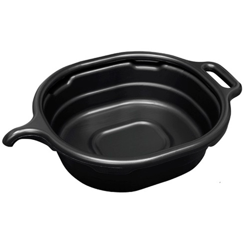 Lisle 17972 4.5 Gallon Oval Drain Pan, Black