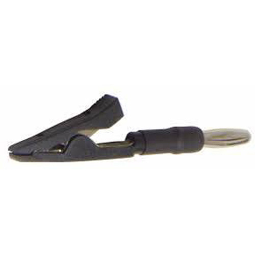 Lisle 64790 Multimeter Male 4mm Banana Alligator Clip Black