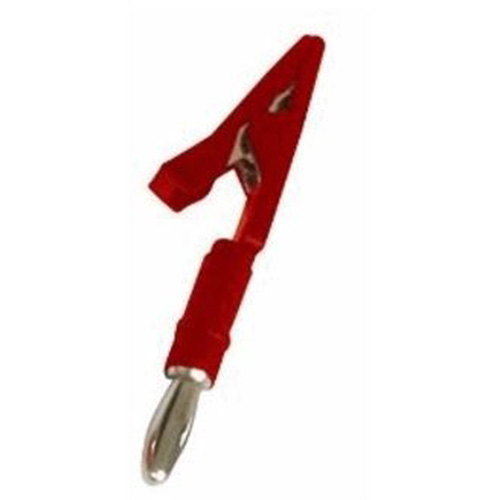 Lisle 82850 Multimeter Male 4mm Banana Alligator Clip Red