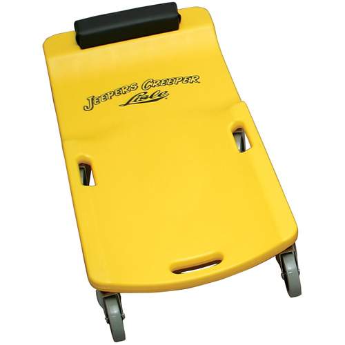 Lisle 93032 Creeper, Plastic, Large Wheel, Yellow