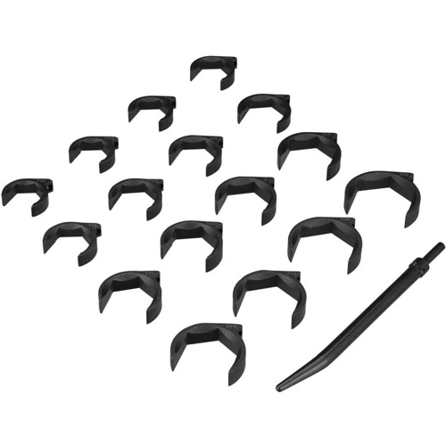 Lock Technologies LT1900XL Shockit Crows Foot Set, 16 Pieces, SAE, Heavy-Duty Industrial/Hydraulic Fittings Removal