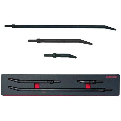 Lock Technologies LT1910PKF 3-Piece SHOCKIT Punch Kit with 8mm Radius Tips