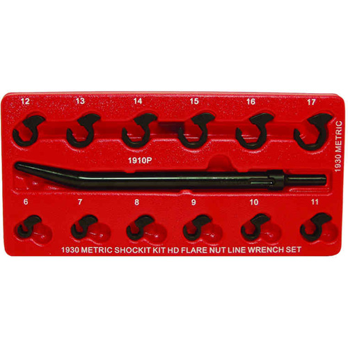 Lock Technologies LT1930 13 Piece Metric Shockit Line Wrench Set for