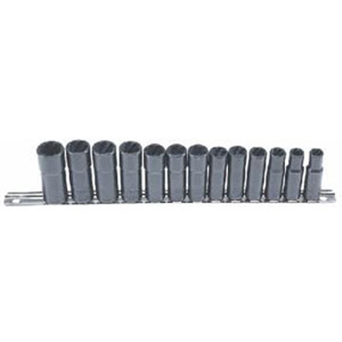 Lock Technologies LT4700 3/8 Inch Drive Deep Well 13 Piece Twist Socket Damaged Faste