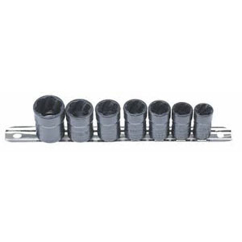 Lock Technologies LT4800 3/8 In Drive 7 Pc Twist Socket Oil Drain Plug Removal System
