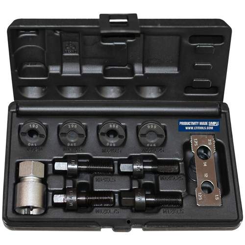 Lock Technologies LT992 10-Piece Wheel Hub Master Rethread Kit for Damaged External Stud / Internal Bolts