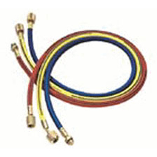 Mastercool 46336 36 In Charging Hoses W/Auto Shut-Off Valve, 1/4 In