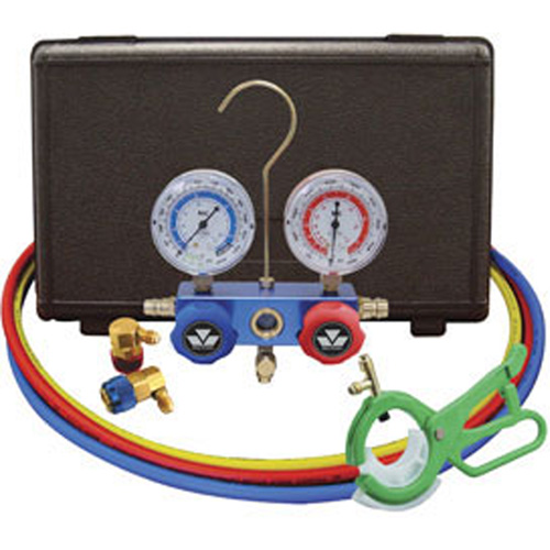 Mastercool 89660-PRO5 R134A Manifold W/ 60 Inch Hoses &amp; Can Tap