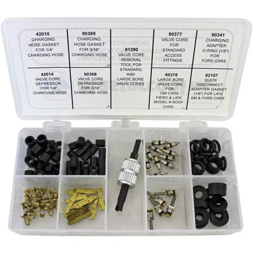 Mastercool 91335 A/C Charging Adapter Repair Kit W/Valve Core Tool