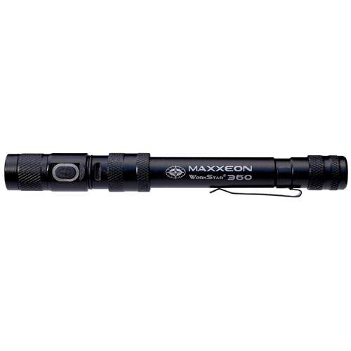 Maxxeon MXN00360 Workstar 360 Rechargeable Led Penlight W/Zoom