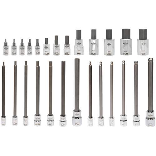 Mayhew Tools 16065F 26 Pc. Metric Hex Master Socket Bit Set