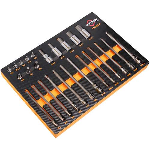 Mayhew Tools 16065F 26 Pc. Metric Hex Master Socket Bit Set