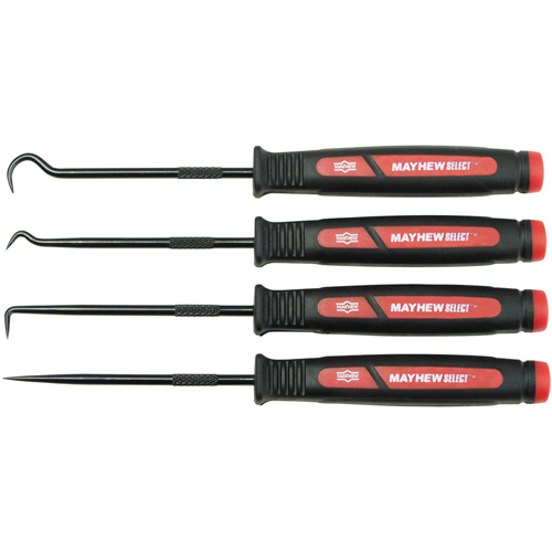 Mayhew 60003 4-Piece Dominator Mini Hook and Pick Set