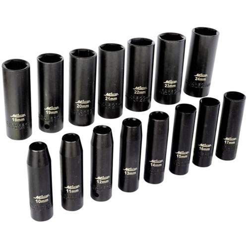 Milton 1300-SS-05 1/2" Drive Deep Impact Socket Set