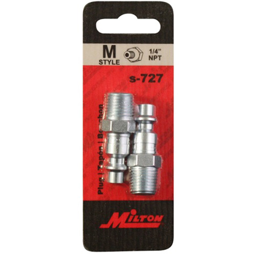 Milton S-727 1/4 Inch Male M Style Plug